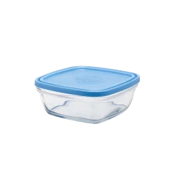 Duralex Professionnels De La Restauration|Boîtes Carrées>Freshbox - Boite de conservation carrée couvercle bleu 1,15L