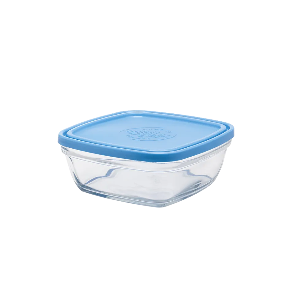 Duralex Professionnels De La Restauration|Boîtes Carrées>Freshbox - Boite de conservation carrée couvercle bleu 1,15L