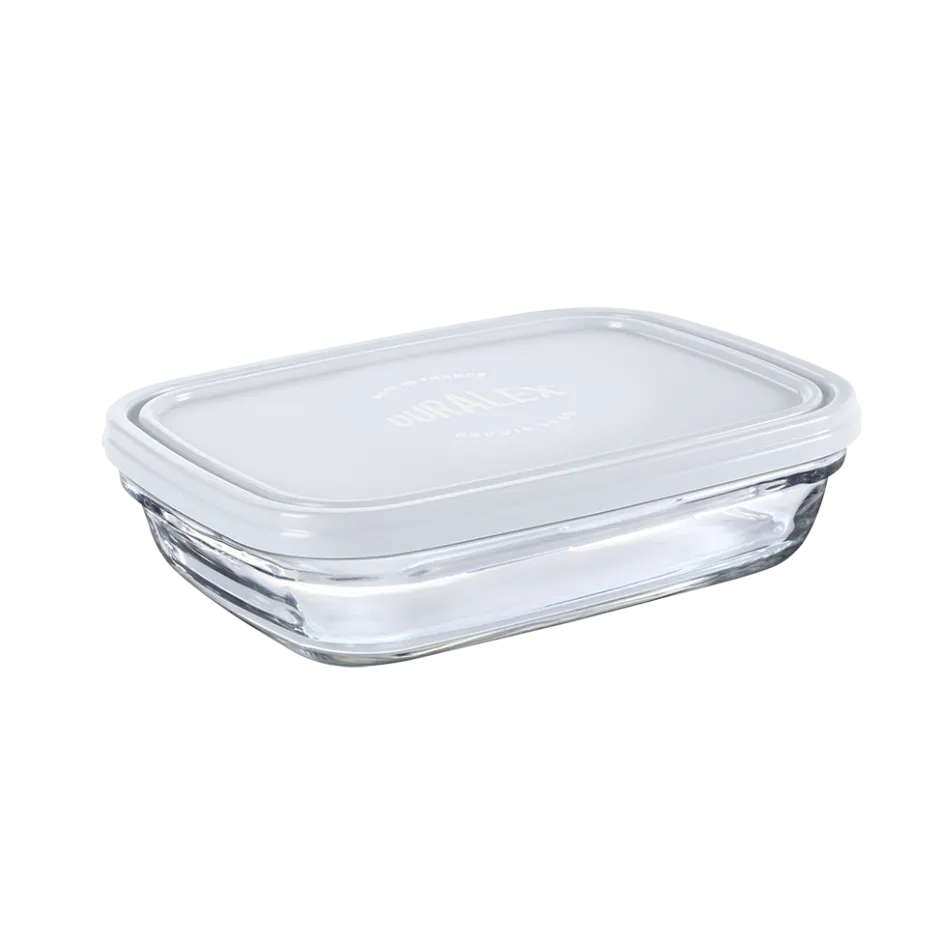 Duralex Professionnels De La Restauration|Boîtes Rectangulaires>Freshbox - Boite de conservation rectangulaire couvercle blanc 80cl