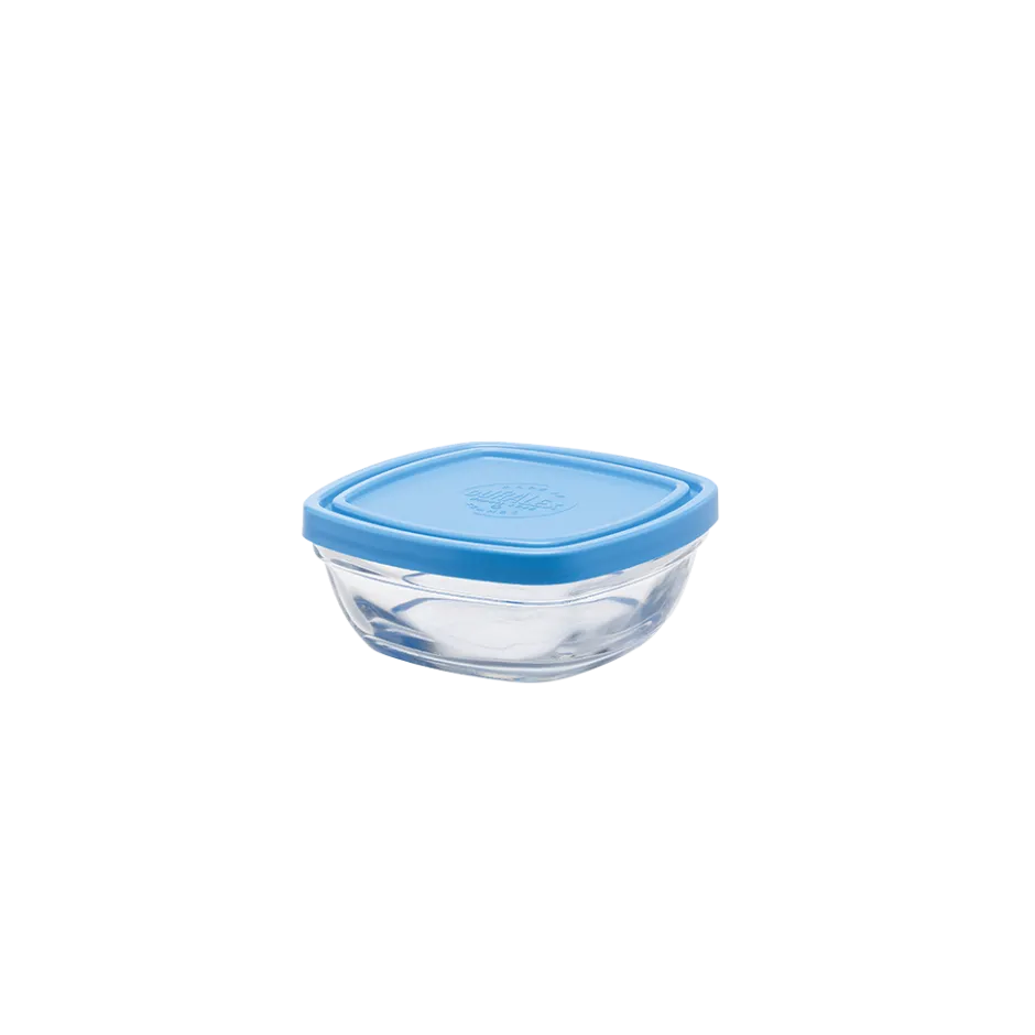 Duralex Professionnels De La Restauration|Boîtes Carrées>Freshbox - Boite de conservation carrée couvercle bleu 30cl