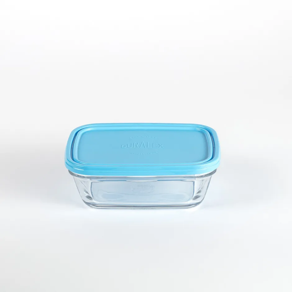 Duralex Boîtes Rectangulaires>Freshbox - Boite de conservation rectangulaire couvercle bleu 1,1L
