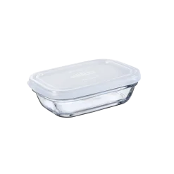 Duralex Professionnels De La Restauration|Boîtes Rectangulaires>Freshbox - Boite de conservation rectangulaire couvercle blanc 39cl