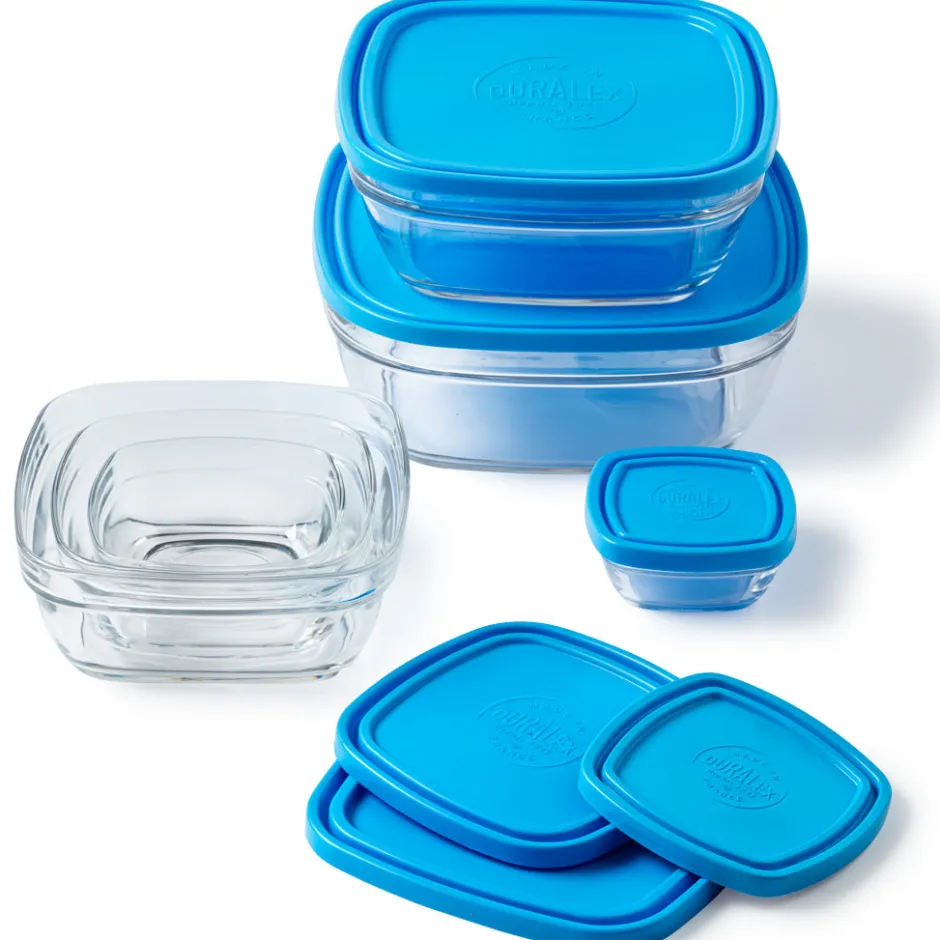 Duralex Professionnels De La Restauration|Kits>Freshbox - 6 Boites de conservation carrées multi-tailles