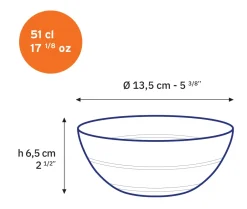 Duralex Professionnels De La Restauration|Bols>Le Gigogne - Bol Parisien en verre transparent 51cl