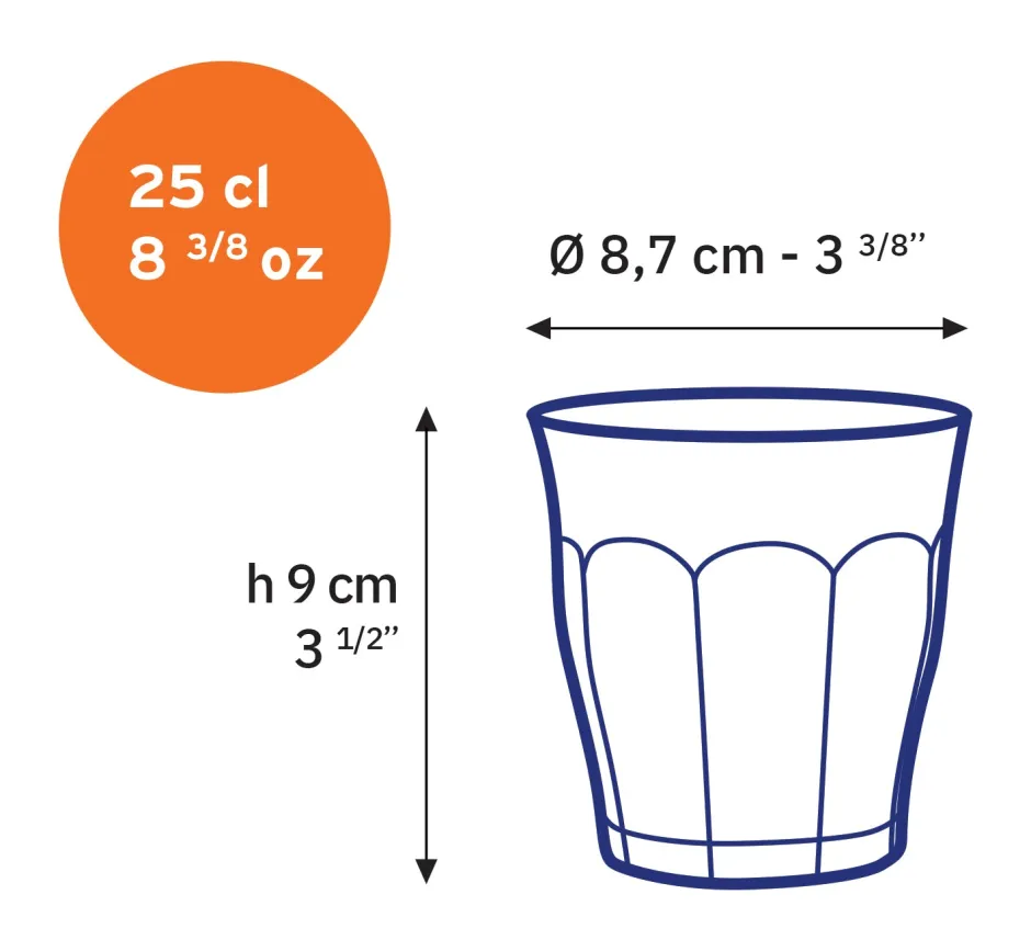 Duralex Professionnels De La Restauration|Verres À Eau>Le Picardie - Verre à eau - transparent - 25cl