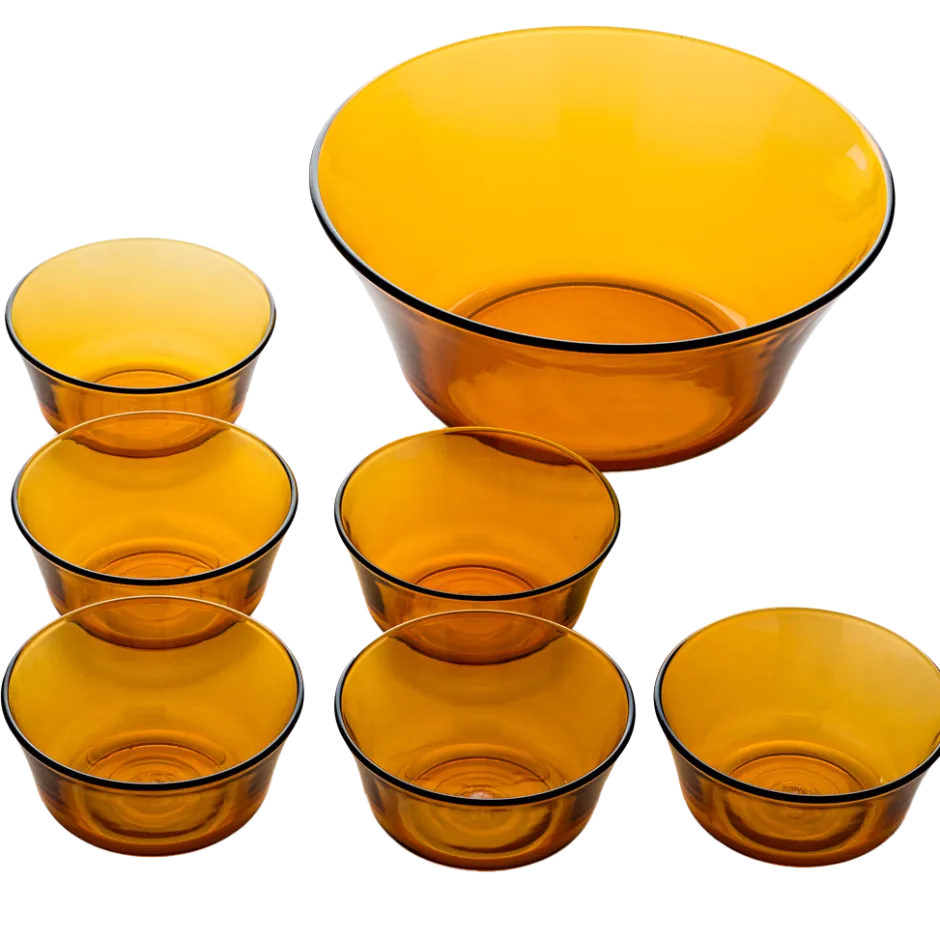 Duralex Kits|Coupelles>Lys - Saladier (2.2L) et petites coupelles de service (25cl) / Vermeil