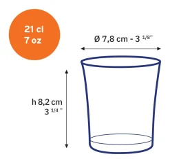Duralex Professionnels De La Restauration|Verres À Eau>Lys - Verre Vermeil 21 cl