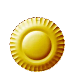 Duralex Professionnels De La Restauration|Assiettes>Picardie - Assiettes à dessert x6 - Vermeil - 20,5cm