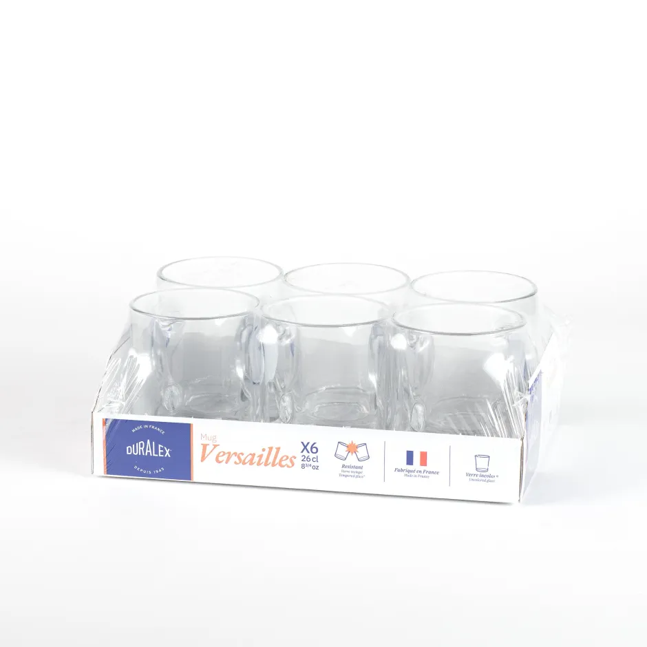 Duralex Professionnels De La Restauration|Mugs>Versailles - Mug en verre Transparent 26 cl